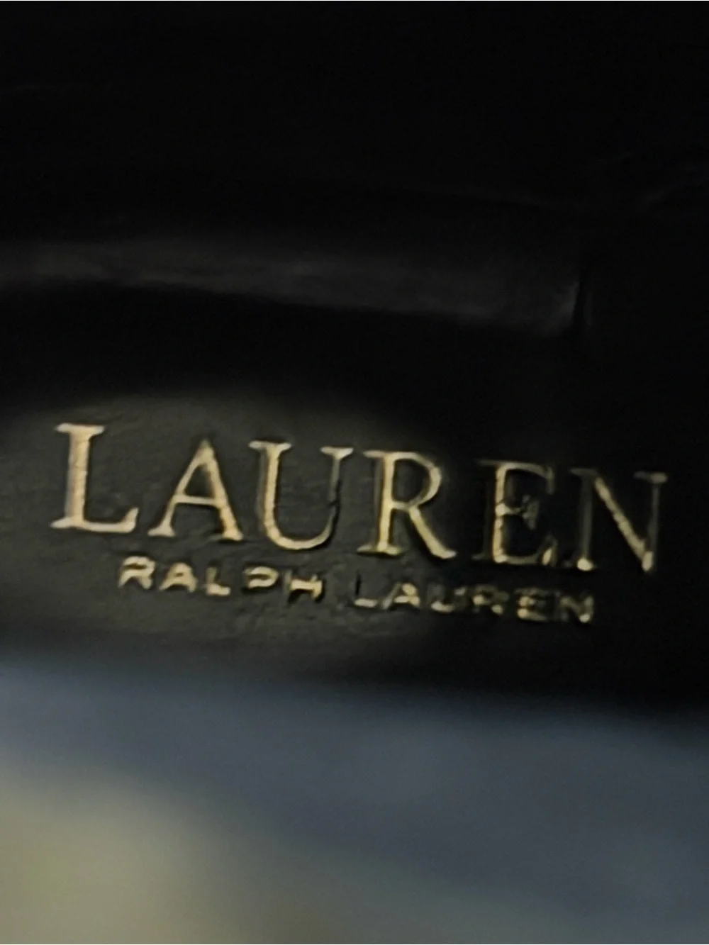 Ralph Lauren Black Leather High Riding Boots